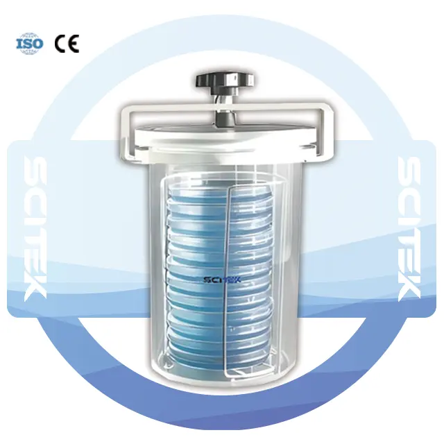 SCITEK 혐기성 항아리 빠른 스냅-폐쇄 커플 링 실험실 혐기성 항아리
