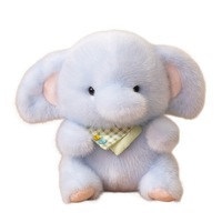 Kleine schattige panda-olifant knuffel speelgoed geur polyester comfort knuffelpop tafel unisex cadeau