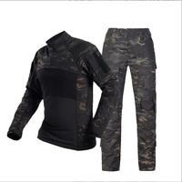 Grenouille Vêtements Top Hommes À Manches Longues En Plein Air Formation Camouflage Uniforme Grenouille Tactique Vêtements Tactique Ensemble