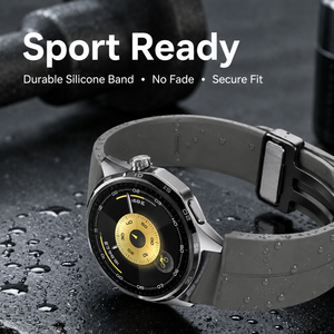 Bracelet en silicone à boucle magnétique pliable à libération rapide compatible avec <span class=keywords><strong>Huawei</strong></span> Watch GT 2 3 4 5 <span class=keywords><strong>6</strong></span> Pro Largeur 18 20 22 mm - Product Image 6