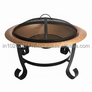 กองไฟทองแดงแบบดั้งเดิมที่มีดีไซน์เผาไม้เหมาะสำหรับระเบียงระเบียงหรืองานเลี้ยงสังสรรค์ในครอบครัว - Product Image 1