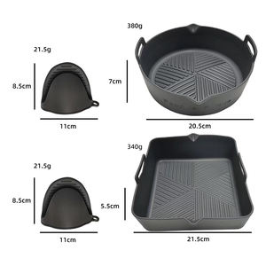 หม้อทอดไอน้ำซิลิโคนขนาด7 7.5 8 8.5นิ้วแบบนำกลับมาใช้ได้ใหม่2024การอบ - Product Image 5