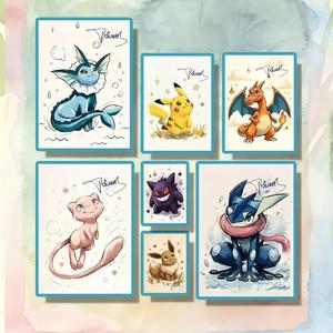 Cartes de jeu de société personnalisées en carton, dessinées à la main, thème Anime, pour décoration d'anniversaire, vente en gros - Product Image 1