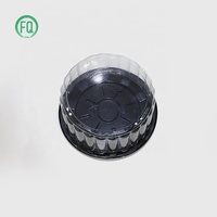 Boîte à gâteau en dôme portable tendance populaire, boîtes à gâteau en plastique biodégradable, emballage
