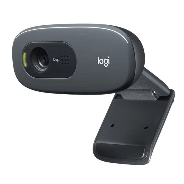 Stock Logitech C270 Webcam HD Vid 720P Built-in Microphone USB2.0 Mini Computer Camera