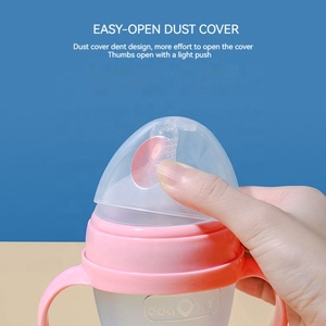 Sucette à large ouverture pour bébé nouveau-né pour prévenir les flatulences, biberon en silicone de 180 ml - Product Image 2