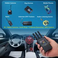 Détecteur de signaux RF anti-espion professionnel Regis G638, détecteur de micros GSM, caméra cachée sans fil, dispositif d'écoute, portée 10-20 pieds