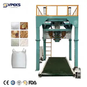 VPEKS Jumbo Bag Weighing Packing Machine for One Ton Bag, Cement, Sugar, Sand, and Salt Filling