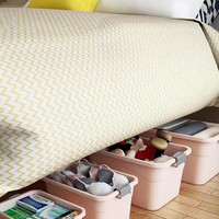 Conteneurs en plastique PP durables pour la maison, petits, avec couvercle, pour ranger les articles divers, les vêtements, les jouets, boîtes et bacs de rangement colorés