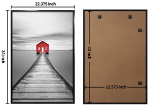 <span class=keywords><strong>Cadre</strong></span> <span class=keywords><strong>photo</strong></span> mural fin en aluminium Doremi DRM-30 A2, écologique et durable, disponible en tailles 27x40, 30x40, <span class=keywords><strong>50x70</strong></span>, idéal pour les grandes œuvres d'art. - Product Image 5
