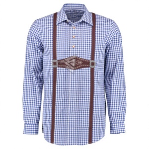 Chemise à carreaux bleue et blanche de qualité supérieure pour hommes, manches longues, en flanelle de coton, chemises décontractées à carreaux, vêtements de marque personnalisés, fabricant de vêtements - Product Image 1