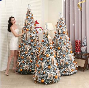 Árbol de Navidad Plegable Preiluminado en Oferta, Adornos Decorativos Preinstalados, Árbol de Navidad Artificial Conveniente - Product Image 1