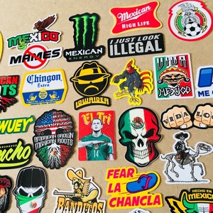 Pegatinas de Transferencia Térmica SUPER MEXICANAS, Pegatinas y Calcomanías para Camisetas y Gorras de MÉXICO, Pegatina de El Chapo, Zapata, Chupacabra, Guadalajara, Chingón - Product Image 5