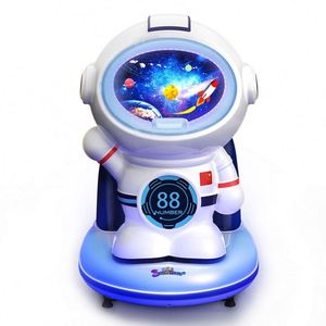 WANBEILE Coin Operated Astronaut Kiddie <b>Swing</b> Machine White PVC Construction UK Plug 1 Year Warranty for Indoor Home Playground - Product Image 2