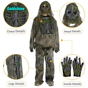 Couvre-chef adulte Zombie Monster <span class=keywords><strong>Vampire</strong></span> Effrayant Corps Complet Fantôme Squelette Cosplay Costume pour Halloween et Noël - Product Image 4