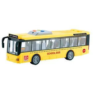 1/16 Bus unique voiture inertielle jouets chariot Bustrolley entraîneur Routemaster bus à toit ouvert avec véhicules sonores légers jouets pour enfants