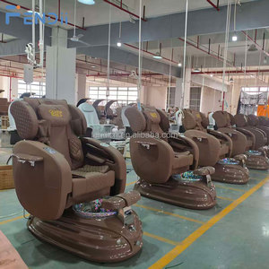 Ganzkörper-<span class=keywords><strong>Massage</strong></span>-Pedikürestuhl mit Rohrlosem Whirlpool-Jet-System und Verstellbarer Rückenlehne für Nagelstudios - Product Image 6