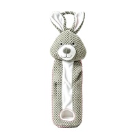 Jouet interactif sonore pour chiots, série de jeu de la force de la traction, en peluche réaliste en forme d'animal, pour animaux de compagnie transfrontaliers