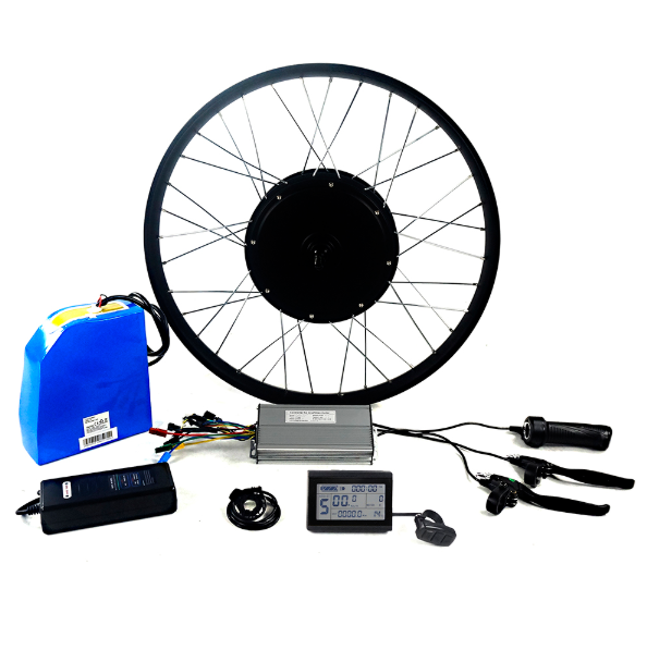Greenpedel China 72V 3000w Complete Electric Bike Hub Motor Wheel Conversion Kit