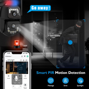 NOUVEAU Caméra solaire 4G Wifi 6MP AI PTZ 8000mAh Super batterie <span class=keywords><strong>Vision</strong></span> nocturne couleur Audio bidirectionnel 380pro + panneau solaire 8W - Product Image 6