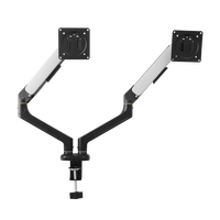 Support de montage VESA LCD pour bureau Ressort à gaz Bras de moniteur double rotation de 360 pour 13 à 32 pouces