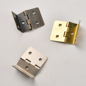 Charnière de meuble à angle droit, petite taille 30 mm, bronze antique, argenté, plaqué jaune, montage en surface, style chinois - Product Image 3