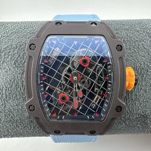 Montre ZF Factory RM Super Cal.RMUL3 automatique mécanique à mouvement squeletté, réserve de marche de 55 heures, fibre de carbone, caoutchouc, luxe - Product Image 5