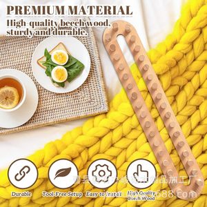 Marco de madera para tejer con hilo A251013, marco tejido multiusos, herramienta artesanal de escritorio para hacer bufandas y tapices - Product Image 3