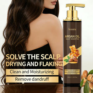 Shampoo à l'huile d'argan marocaine OEMODM, nourrit en profondeur les cheveux secs et abîmés, redonne de la brillance, lisse les frisottis, nettoie en douceur le cuir chevelu, vente en gros - Product Image 2