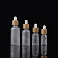 5g 10g 15g 20g 30g 50g 60g 100g 150g 1oz 2oz Bambou Couvercle Corps En Verre Flacon compte-gouttes pour Récipient Cosmétique