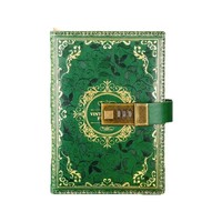 Logo Kustom Buku Agenda/Planner Kulit A3 Berkualitas Tinggi dengan Kotak Hadiah, Kunci, dan Kata Sandi, Cocok untuk Perjalanan dan Kenang-kenangan
