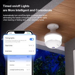 <span class=keywords><strong>E27</strong></span> bóng đèn an toàn 360 độ toàn cảnh IP camera với 2.4GHz Wifi phát hiện chuyển động báo động tầm nhìn ban đêm hai chiều âm thanh - Product Image 5