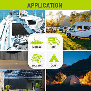 Panneaux solaires demi-cellule à haut rendement panneau solaire 12 volts panneau solaire flexible haute densité 100w pour camion frigorifique - Product Image 6