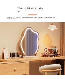 Meja rias kamar tidur Modern, meja rias Panel kayu tahan lama dan Laci penyimpanan untuk aplikasi nyaman - Product Image 6