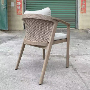 Decoout khách sạn cao cấp tếch đồ gỗ ngoài trời thiết lập hiện đại phong hóa Gỗ Tếch vườn ăn uống thiết lập cho Patio - Product Image 4