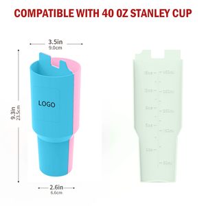 Separadores de Silicona Reutilizables 2 en 1 para Vasos Stanley de 40 oz con Asa, con Separador para Bebidas Frías, Producto de Vajilla - Product Image 5