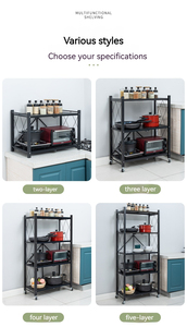 Étagère de salle de bain étagère en métal étagère de <span class=keywords><strong>rangement</strong></span> en acier inoxydable cuisine salon livre étagère de <span class=keywords><strong>rangement</strong></span> organisateur étagère <span class=keywords><strong>avec</strong></span> roues - Product Image 5