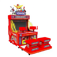 Machine de jeu d'arcade simulateur de pistolet à eau, à monnayeur, pour aire de jeux intérieure pour enfants, en métal, version anglaise, 2 joueurs