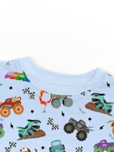 Conjuntos de <span class=keywords><strong>Ropa</strong></span> <span class=keywords><strong>para</strong></span> Niños Miozing, Pijamas de Bambú Orgánico <span class=keywords><strong>para</strong></span> Bebés, <span class=keywords><strong>Ropa</strong></span> de Bebé con Estampado Personalizado, <span class=keywords><strong>Ropa</strong></span> de Bebé OEM - Product Image 3