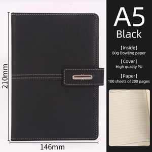 Luxe zakelijke geschenkset A5 lederen notitieboek USB-pen waterfles, maatwerk mogelijk - Product Image 5