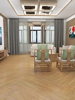 Guangdong 250x1500 Carreaux à grain de bois Carreaux de sol Carreaux de sol en bois massif pour restaurant Villa Salon Style pastoral Antidérapant