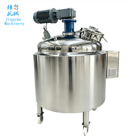 Cuve de mélange chauffante électrique à roues mobiles en acier inoxydable, machine de production de liquides en petites séries