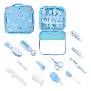 2025 portátil 13 en uno productos para el cuidado de la salud infantil termómetro alimentación suministros de <span class=keywords><strong>baño</strong></span> bebé juego de aseo de uñas para bebés - Product Image 1