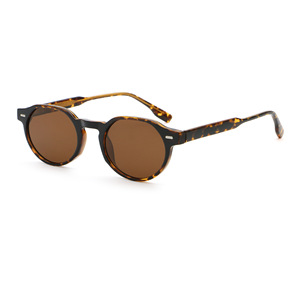 New Fashion Personalized High-end Star UV400 <b>Sunglasses</b> for <b>Men</b> Lightweight Round Full Rim Spring Leg Protection - Product Image 4