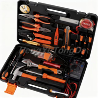 Ensemble d'outils de bricolage à domicile, boîte à outils combinée pour le travail du bois, kit de réparation automobile, boîte à outils multifonctionnelle OEM, acier au carbone