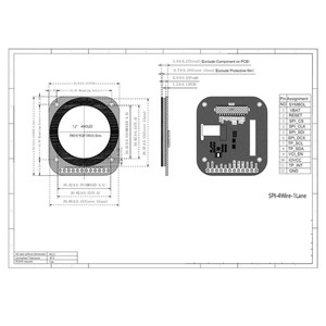 Écran AMOLED OLED rond de 1,2 pouce, résolution 390x390, interface SPI, 350cD, IC RM69330, panneau tactile IC ZTW52 - Product Image 4
