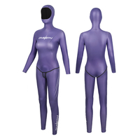 DIVESTAR OEM & ODM pakaian selam bebas wanita, pakaian selam kulit Neoprene kustom warna-warni Super elastis