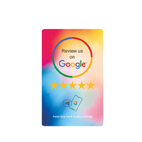 Puce d'impression personnalisée Google Reviews Pop Up Carte d'avis Nfc 213 215 216 Google Play Carte d'examen cadeau Nfc Stand personnalisé