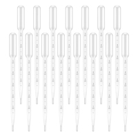 Pipette Pasteur jetable de 5 ml en PE pour transfert de liquide, compte-gouttes de mesure pour laboratoire et usage chimique