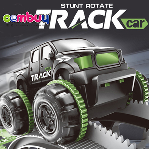 Jeu <span class=keywords><strong>de</strong></span> course <span class=keywords><strong>de</strong></span> voitures sur rail DIY pour garçons, avec rotation et roulement acrobatiques - Product Image 2